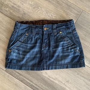 Y2K DENIM MINI SKIRT